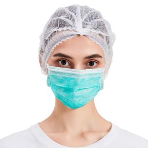 China Green Disposable Non Woven Face Mask wholesale