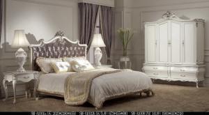 China Luxury Italian Bed Design Solid Wood Bedroom Furniture Royal Bedroom Set wholesale