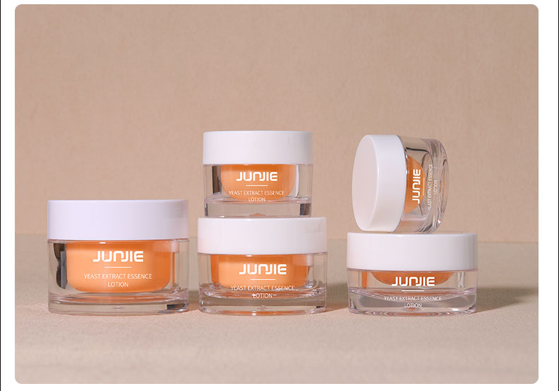 Orange 15g Cosmetic Jars Packaging Hair Cream Container With White Lid