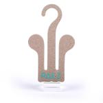Kraft Cardboard Display Hangers Flip Flop 25mm Cardboard Clothes Hangers