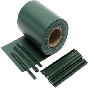 China 0.19x35 Vinyl Fence Tape PVC Tarpaulin Strips Fence Rolls Screen Privacy wholesale