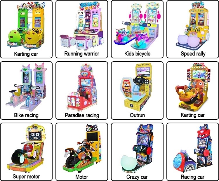 1 Player Coin Operated Simulator Driving Car Video Moto Racing Arcade Game Machine