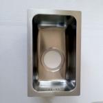 Single Basin Corner Kitchen Bathroom Sinks Stainless Steel With Drainer Water