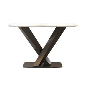 China Antique White Marble Top Console Table Restaurant Use Narrow Entryway Table wholesale