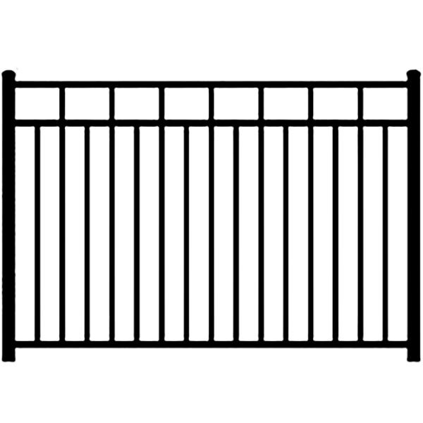 8ft Residential Iron Wrought Fence Commercial Garden Metal Privacy Screen Fence