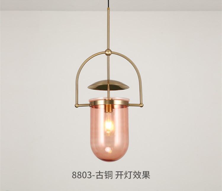 Postmodern Led Pendant Lights Designer Glass Hanglamp For Living Room Bedroom Study Bar Glass Decor Lamp(WH-GP-166)