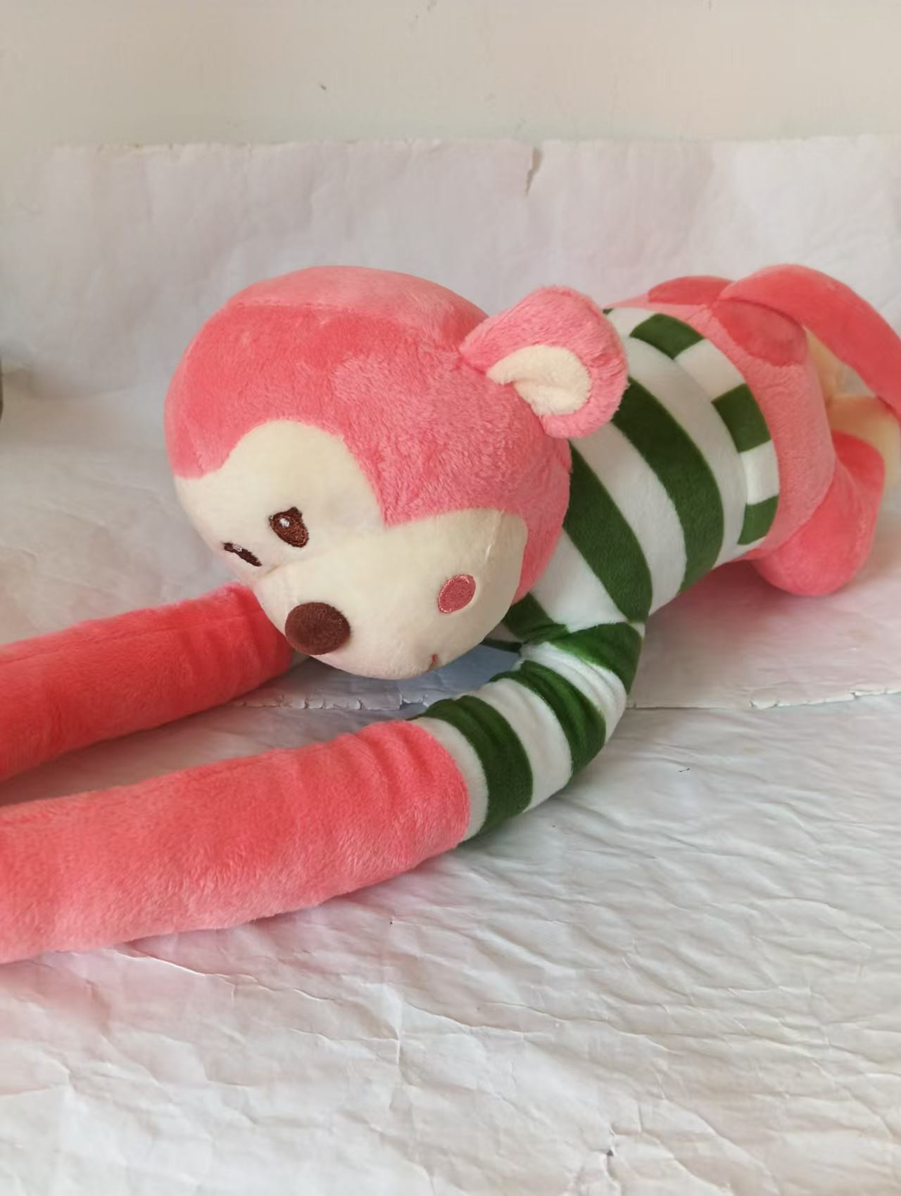 Plush toy stuffed monkey red curtain pendant holiday gift animal cartoon cute toy