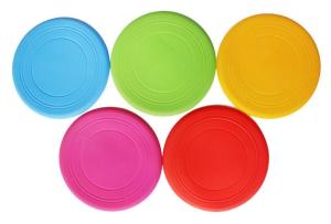 China Dog Frisbee Silicone Pet Toy Silicone Frisbee Throwing Training Silicone Flying Disc wholesale