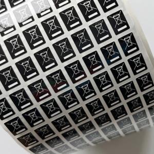 China Clear Printing Waterproof Sticker Label , Coated Paper Tamper Seal Stickers wholesale