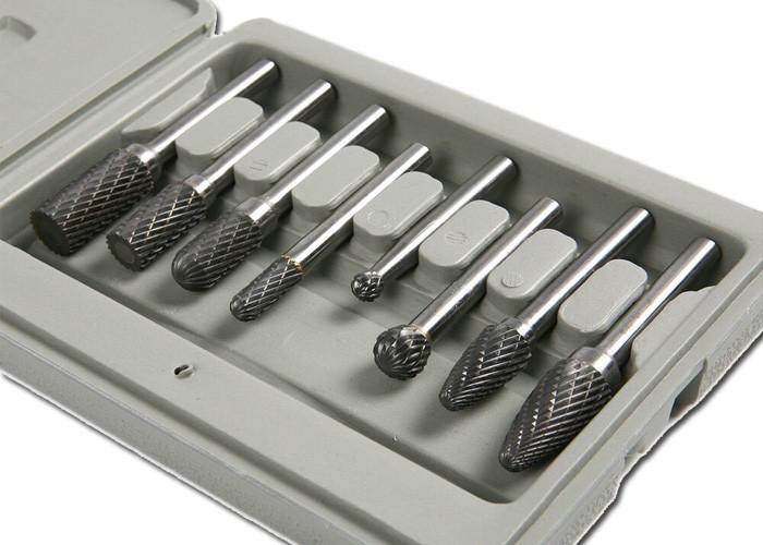Type A1225 Cylindrical Carbide Burr Tool , Carbide Rotary Cutter SGS Approval