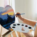 Wall Decor Blank Stretched Canvas For Oil Painting Heart Shaped DIY Romantic
