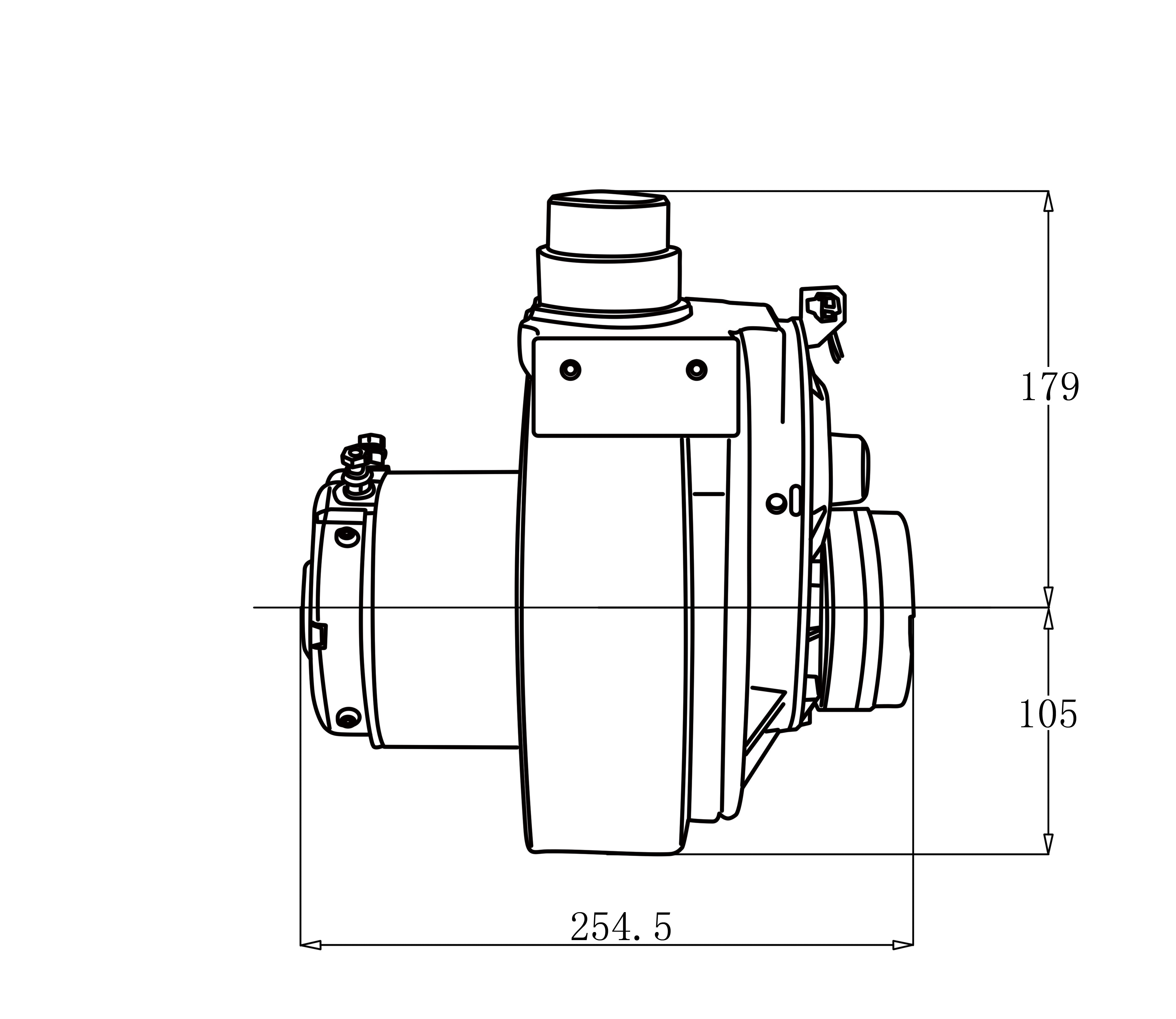 Forklift Accessories 0.65kw 2250rpm Metalrota Drive Wheel Assembly