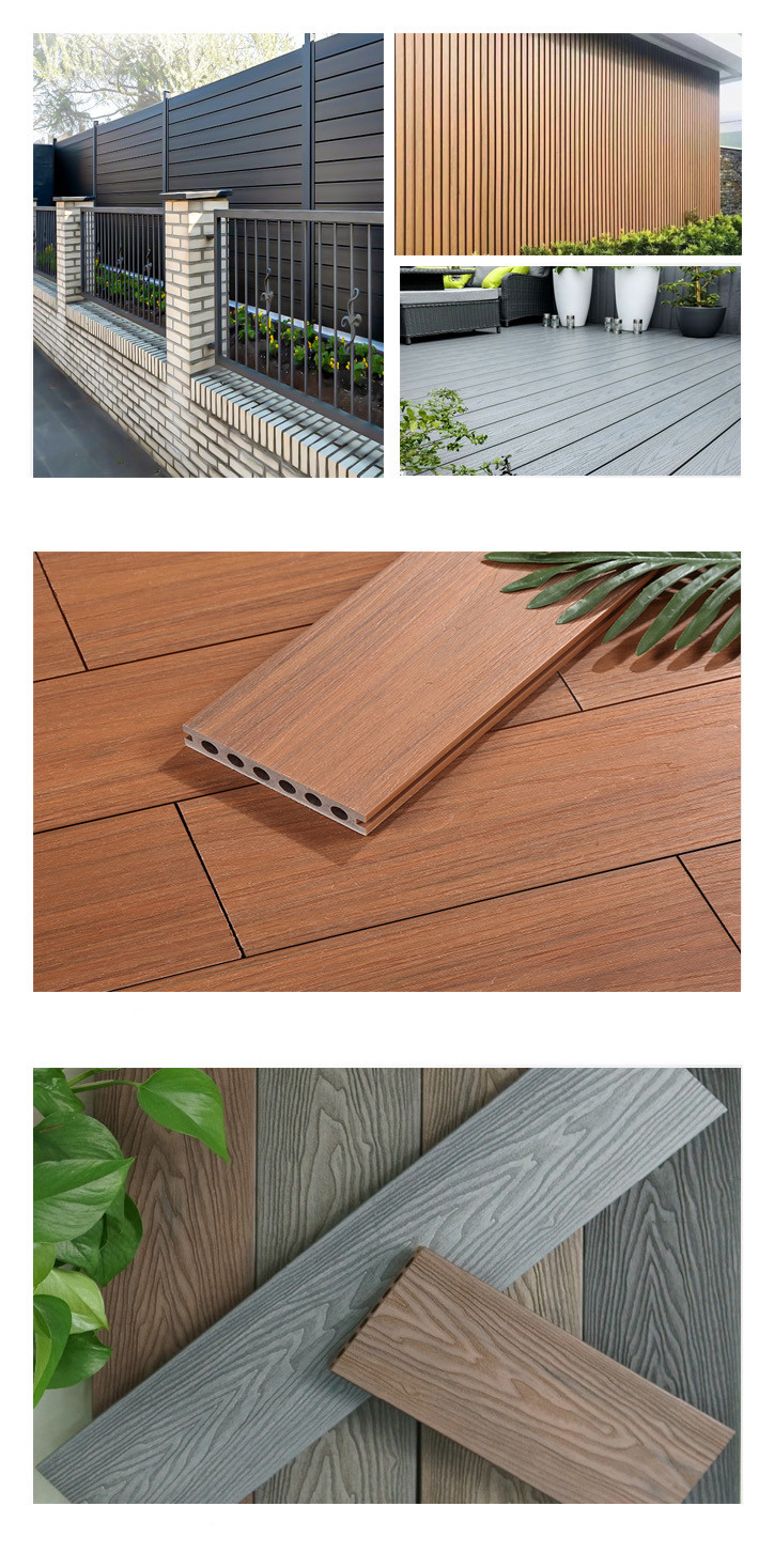 138x23 Double Color WPC Decking Boards Composite Coextrusion Floor Wood For Terrace