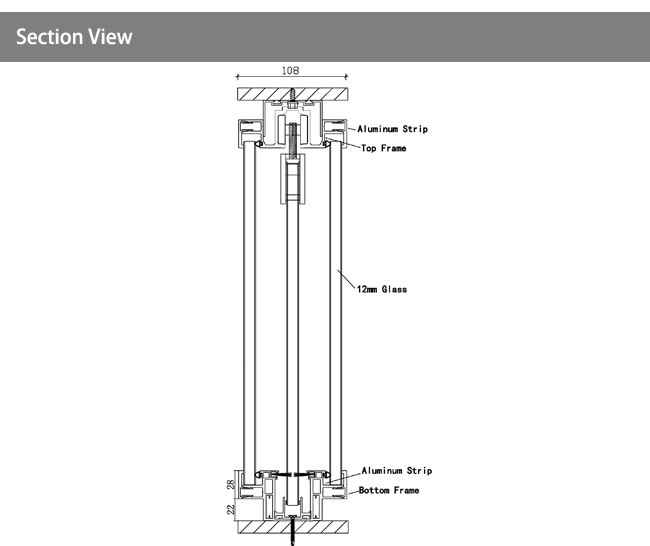 Double Frameless Glass Partition Wall Slide Door Double Glazed Sliding Acoustic Pocket Door