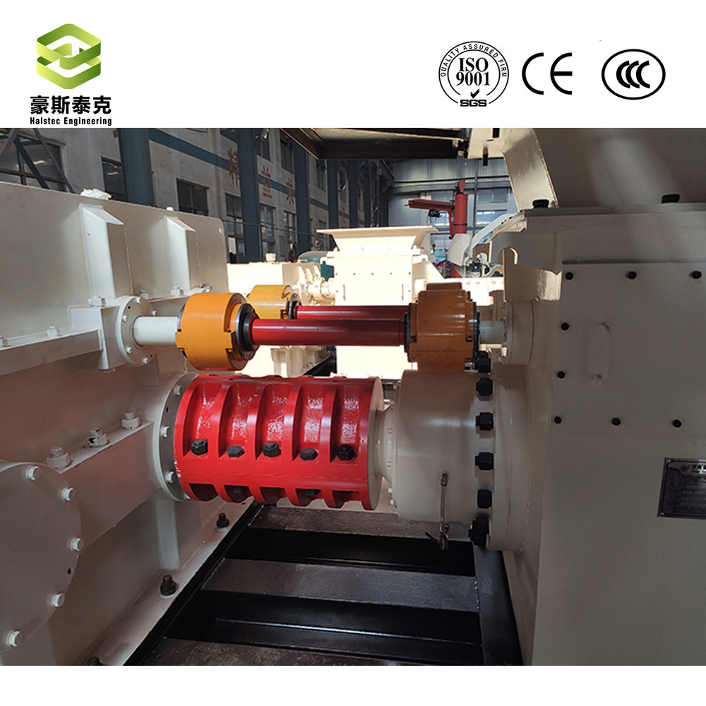 Brick Making Machines Fully Automatic Extruder For Clay Brick With Mud Strip Vacuum Extruding