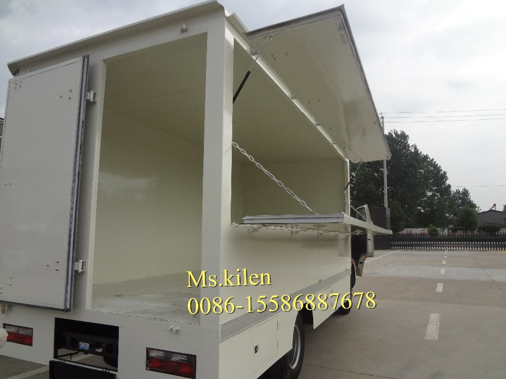 Small Cargo Van Truck Food Vending Truck Left Steering Manual Transmission