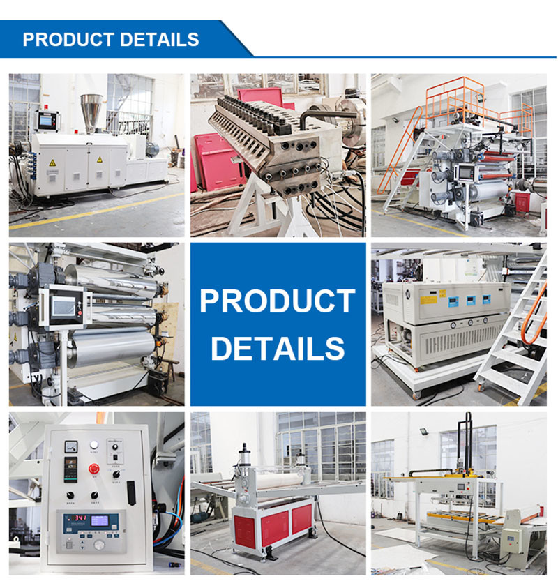 800 To 8500pcs/24h Artificial Stone Production Line Twin Screw Pvc Profile Stone Board Sheet Extrusion Line