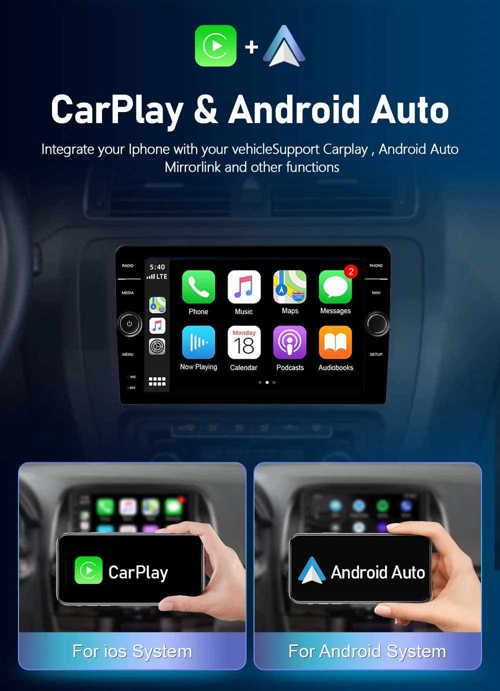 QLED 1280*800 Android 12.0 Car Multimedia Player for Nissan Sunny Versa 2014-2020