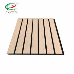 China Polyester Wooden Sound Acoustic Panel 2400x600mm Heat Insulation wholesale