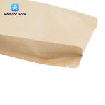 Environmental Protection Gusset Packaging Bag Eight Side Seal Kraft Paper