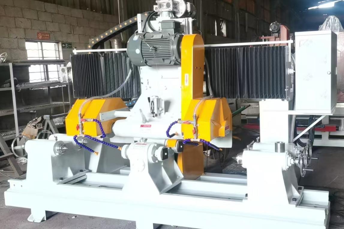 PLC CNC Stone Profiling Machine For Balusters Railings Balls Vases
