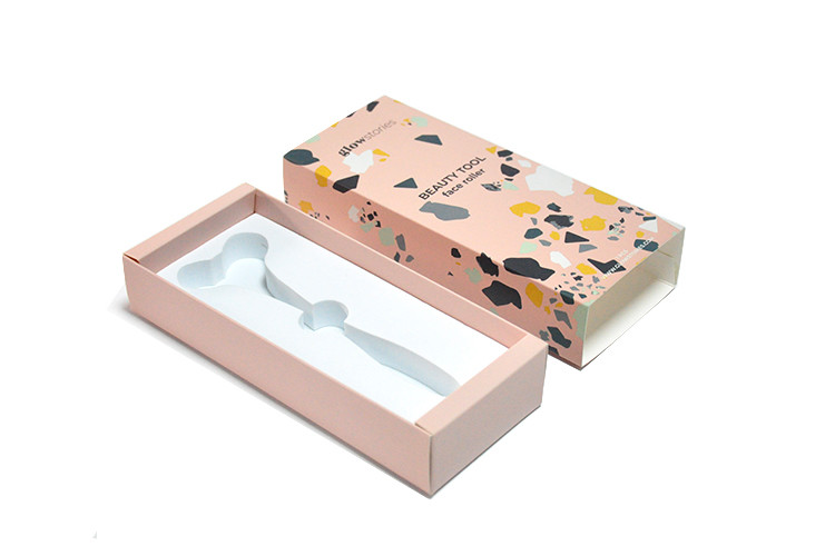 Pink Lid And Base Mobile Accessories Packaging With Form