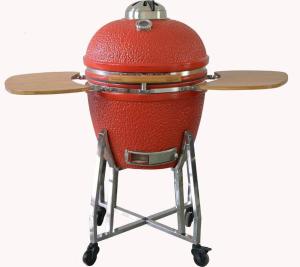 China 21&quot; Kamado Grills Ceramic BBQ Kamado (Charcoal BBQ)-Red wholesale