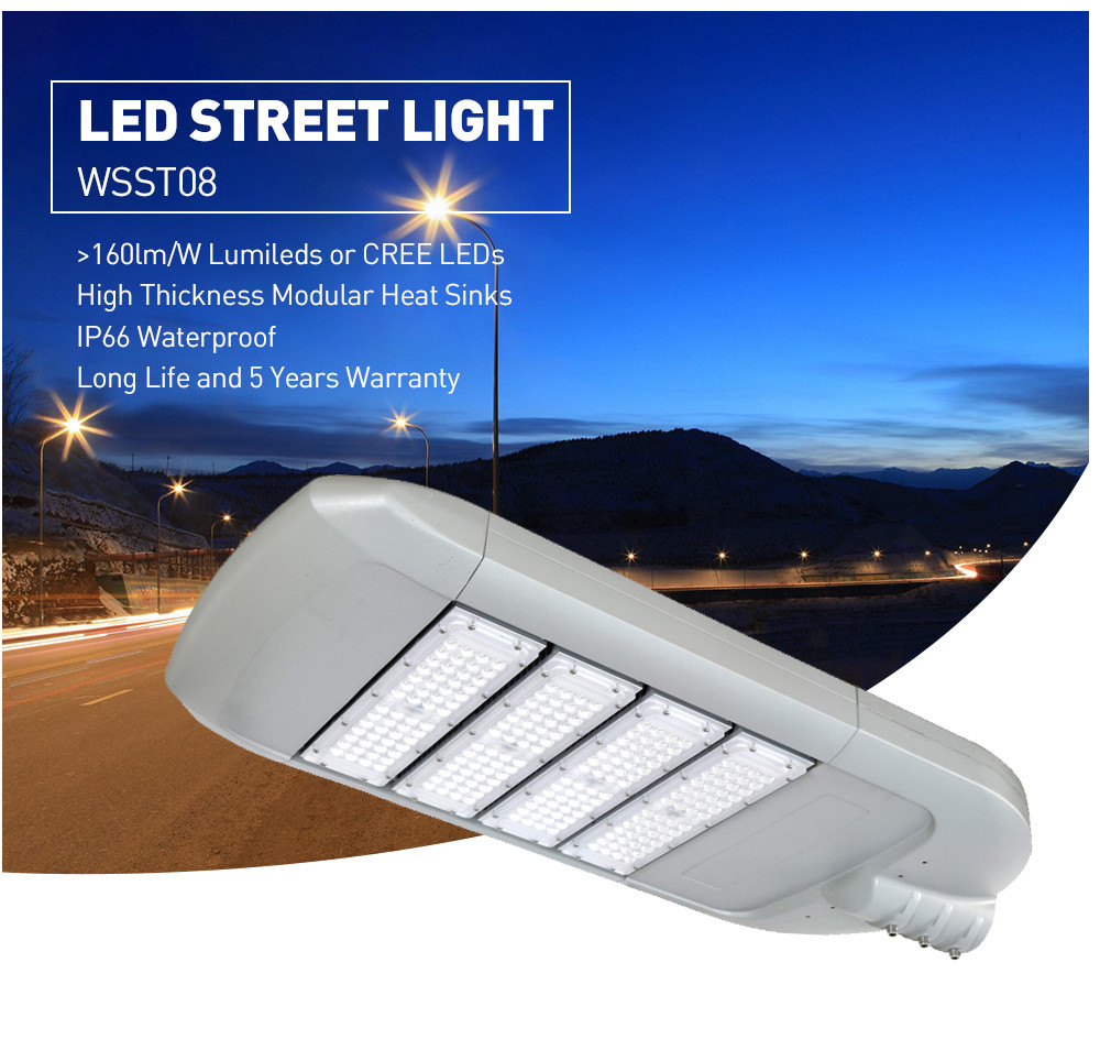 Ultra Bright High Power LED Street Light Rainproof -20 - 60℃ Working Temperature