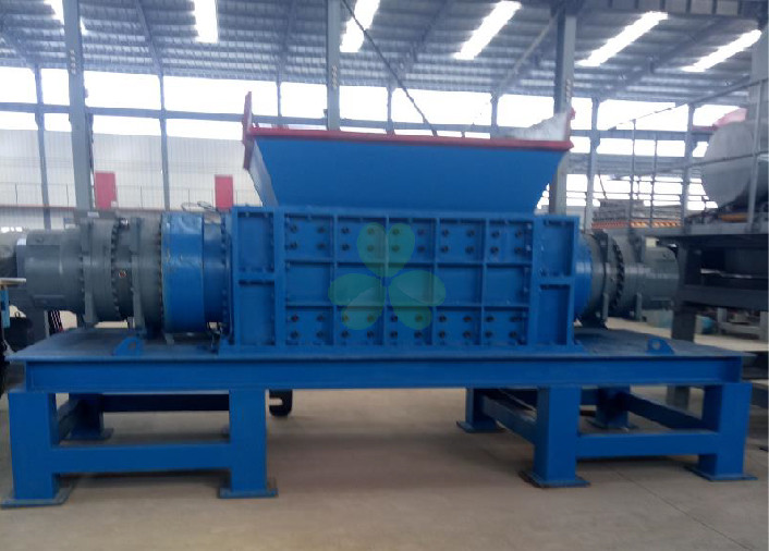 PC Auto Control Waste Pvc Shredder Machine / PVC Crusher Machine Twin Shaft