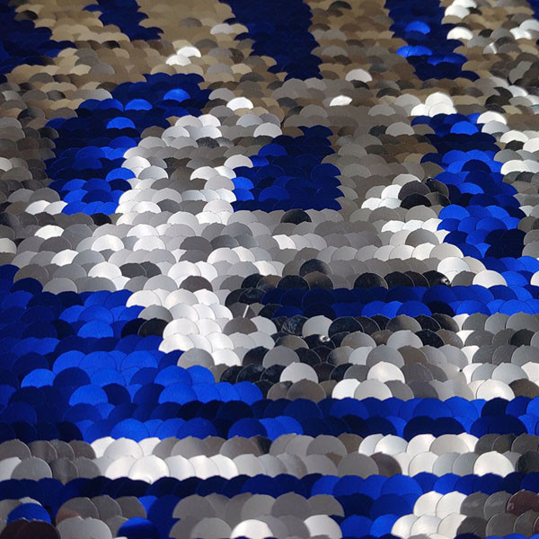 Double R Letter Reverse Sequin Patch Eco Friendly Durable Any Shape Available