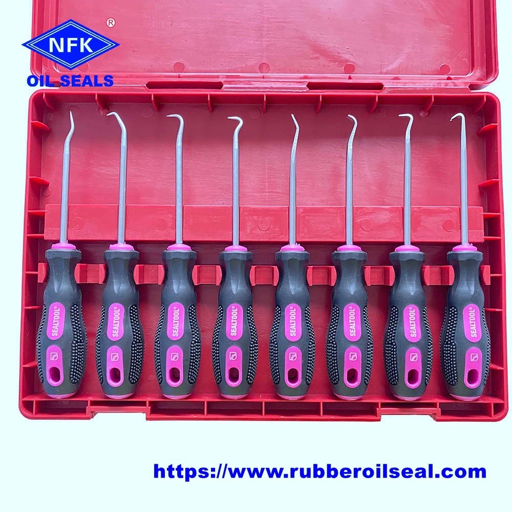 8 Pcs SCRAPER HOOK AND PICK SET Oil Seal Puller Oring Hook Seal Screwdriver Repair Tool