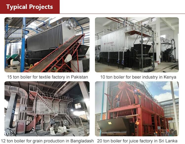 1.6MPa 40t Biomass Coal Rice Husk Fired Steam Boiler