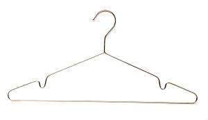 China Polished Ultra Thin Chrome Wire Hangers , Anti Fading Chrome Metal Hangers wholesale
