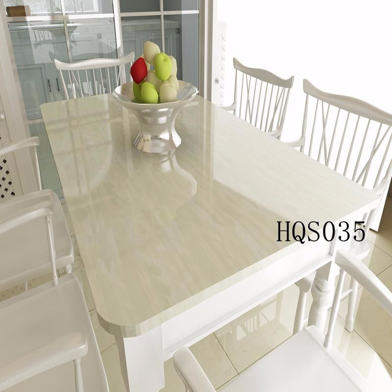 Waterproof Adhesive Wallpaper Stickers for Kitchen Countertop and Bathroom White Marble Granite Design Mildew Proof