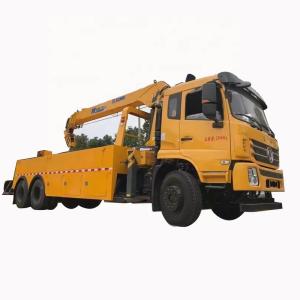 China Dongfeng 20tons Wrecker With Crane Road-block Removal Truck Mounted Crane Boom Truck wholesale