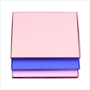 China Custom Corrugated Boxes Aircraft box pink shipping box Blue Clothing box wholesale