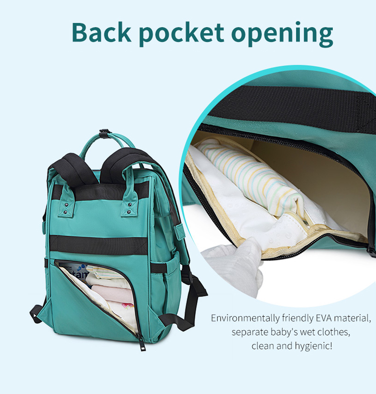 Factory Directory Cheap Mummy Baby Nappy Bag Large Capacity Women Travel Backpack Diaper Bag for Baby