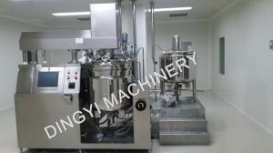 China Hair Color Cream Vacuum Mixer Homogenizer 500L Capacity PED Certificated wholesale