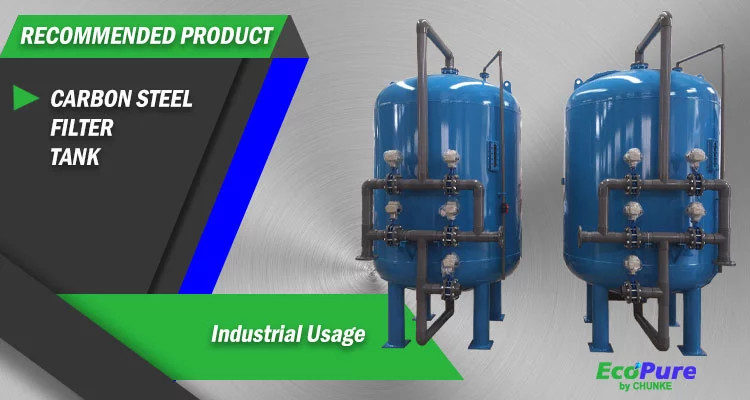 Carbon / Sand Filter Housing Filter Vessle For RO System Pretreatment Equipment