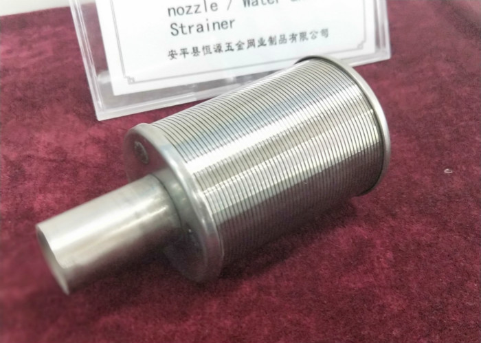 Stainless Steel 304 OD 76mm Wedge Wire Screen With M32 Male Thread