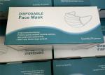 Blue Color Disposable Mouth Cover Adjustable Nose Piece Coronavirus Protection