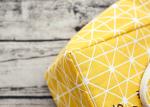 Puting portable lunch bag outdoor travel school kids picnic bag canvas yellow