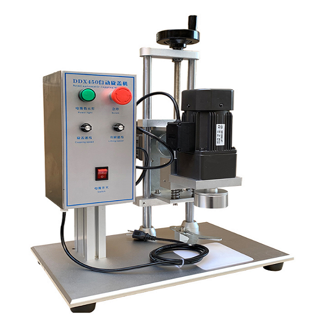 DDX-450 semi automatic bottle capping machine For Glass Bottle Plastic Bottle