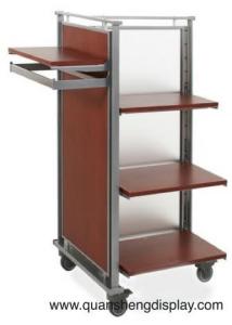 China Garment Rack with wooden shelvings wholesale