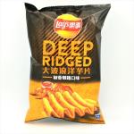 Bulk Deal: Popular Lays Deep Ridged Pepper Chicken Potato Chips - Economy Pack