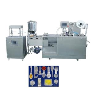 China Perfume Liquid Blister Packing Machine Full Automatic Flat Plate Hotel Jam Butter 6.0kW wholesale