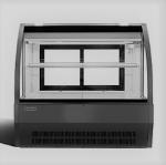 SS201 SS304 Curved Glass Refrigerated Deli Case Display Case 500L