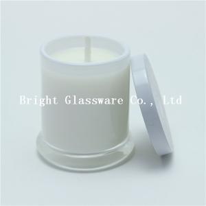 China clear scented candle containers with lid wholesale