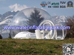 China 1.0mm Clear PVC Inflatable Lawn Bubble Tent For Family Rest Sleep wholesale