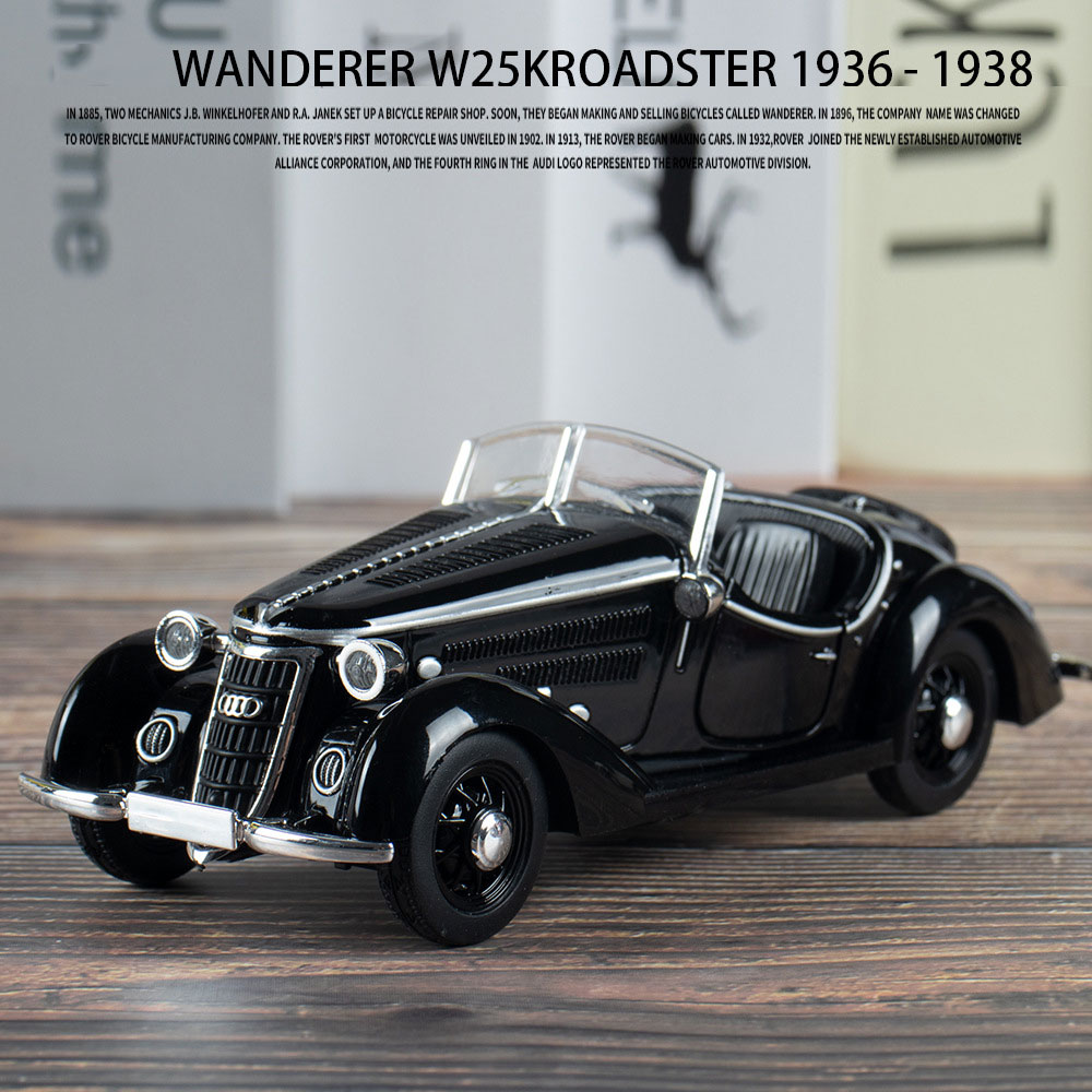 Unisex Wanderer Alloy Vintage Car Model Ornament Friction Toy 32 Pull Back Vehicles